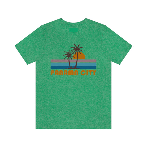 Panama City, Florida T-Shirt - Retro Palm Tree Unisex Panama City Shirt