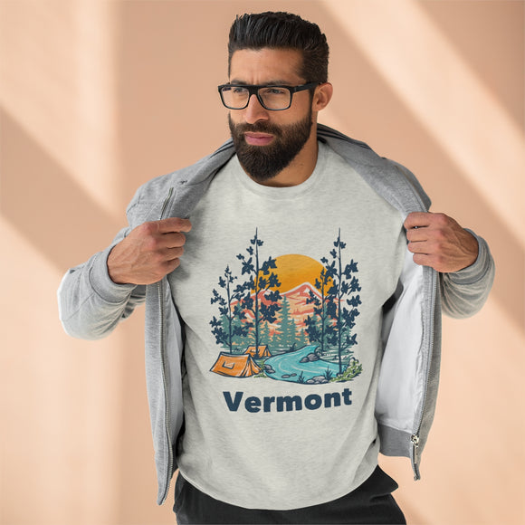 Premium Vermont Sweatshirt - Unisex Premium Crewneck Vermont Sweatshirt