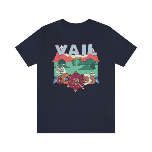 Vail Shirt, Colorado Retro T-Shirt, Hippie Style Colorado tee, Vail Mountain Shirt