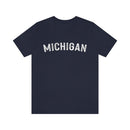 Michigan T-Shirt - Paint Text Unisex Michigan Shirt-16