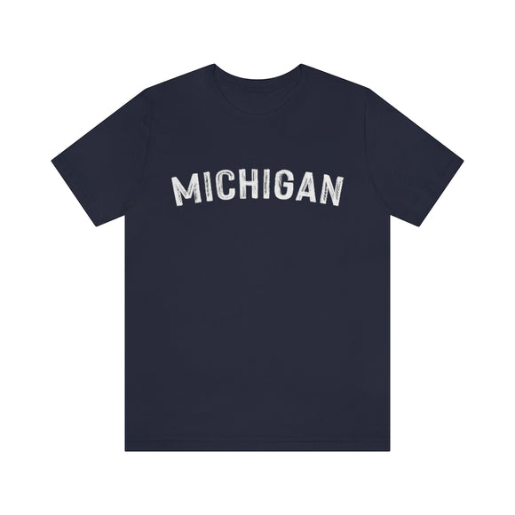 Michigan T-Shirt - Paint Text Unisex Michigan Shirt