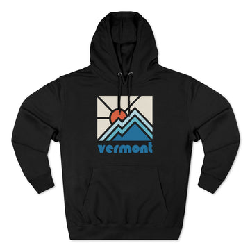 Buy black Premium Vermont Hoodie - Min Mountain Unisex Sweatshirt