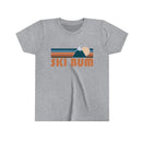 Ski Bum Youth T-Shirt - Retro Mountain Ski Bum Kid's TShirt-1