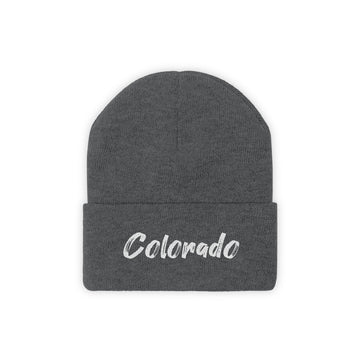 Buy graphite-heather Colorado Beanie - Adult Embroidered Colorado Knit Hat