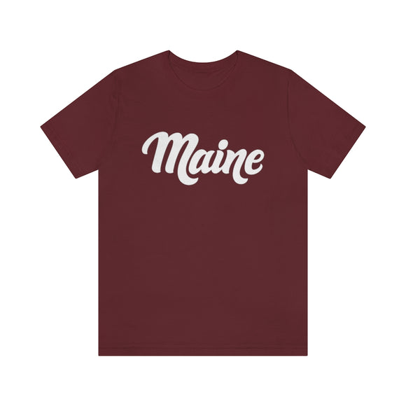 Maine T-Shirt - Hand Lettered Unisex Maine Shirt