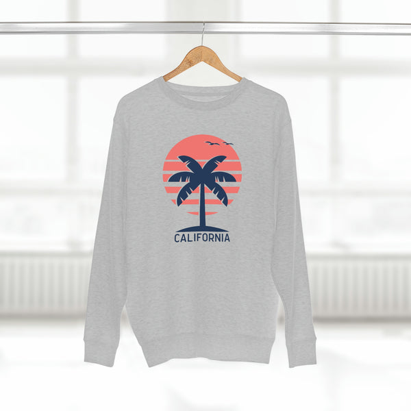 Premium California Crewneck Sweatshirt - Retro Unisex Sweatshirt