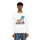 Mexico City, Mexico Sweatshirt - Unisex Retro Palm Tree Crewneck Mexico City Sweatshirt-13