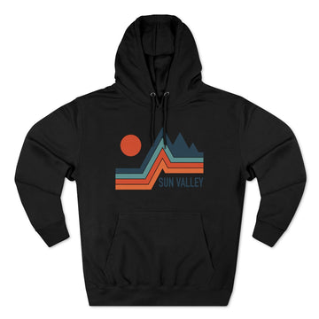 Buy black Premium Sun Valley, Idaho Hoodie - Retro Unisex Sweatshirt