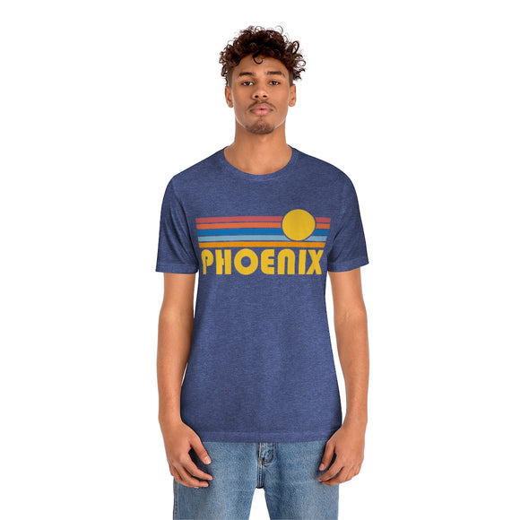 Phoenix, Arizona T-Shirt - Retro Sun Unisex Phoenix T Shirt