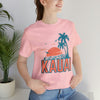 Kauai, Hawaii T-Shirt - Retro Palm Tree & Beach Unisex Kauai Shirt