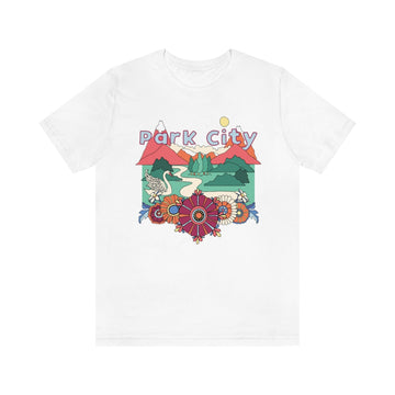 Buy white Park City T-Shirt - Retro Mountain / Hippie Style Park City, Utah Shirt