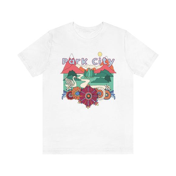 Park City T-Shirt - Retro Mountain / Hippie Style Park City, Utah Shirt