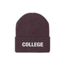 College Beanie - Adult Embroidered College Knit Hat-25