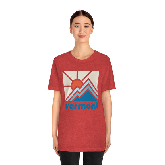 Vermont Shirt, Vermont Retro T-Shirt, Colorful Vermont tee, Vermont Mountain Shirt