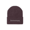 Snowmass, Colorado Knit Beanie - Adult Embroidered Snowflake Snowmass Knit Hat-21