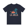 La Jolla, California T-Shirt - Retro Palm Tree & Beach Unisex La Jolla Shirt