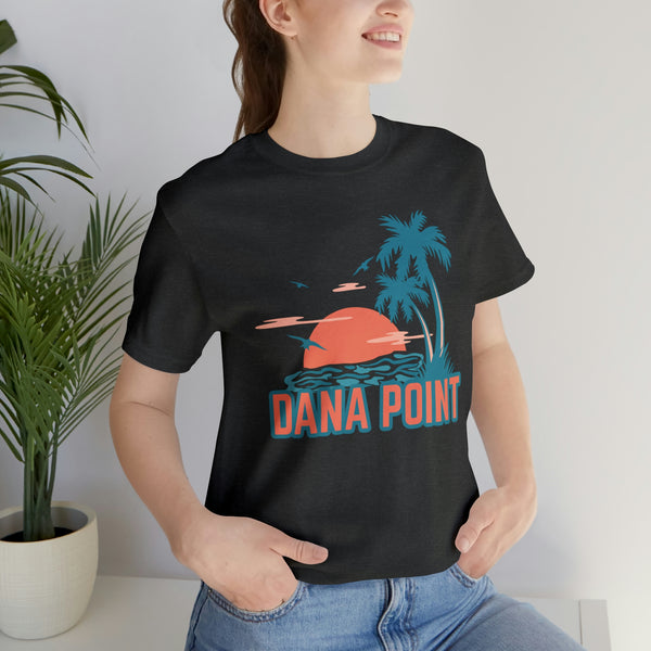 Dana Point, California T-Shirt - Retro Palm Tree & Beach Unisex Dana Point Shirt