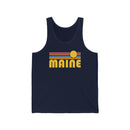 Maine Tank Top - Unisex Maine Tank Top Retro Sun-1