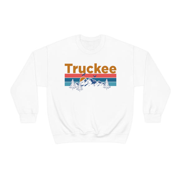 Truckee, California Sweatshirt - Mountain & Birds Unisex