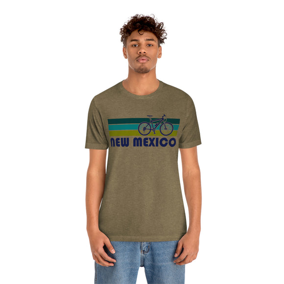 New Mexico T-Shirt - Retro Mountain Bike Adult Unisex New Mexico T Shirt