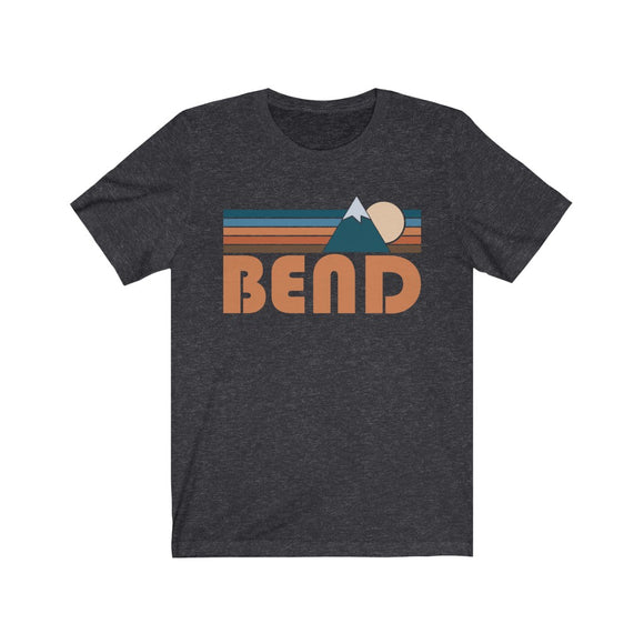 Bend, Oregon T-Shirt - Retro Mountain Adult Unisex Bend T Shirt