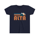 Alta Youth T-Shirt - Retro Mountain Utah Kid's TShirt-5