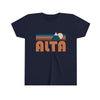 Alta Youth T-Shirt - Retro Mountain Utah Kid's TShirt