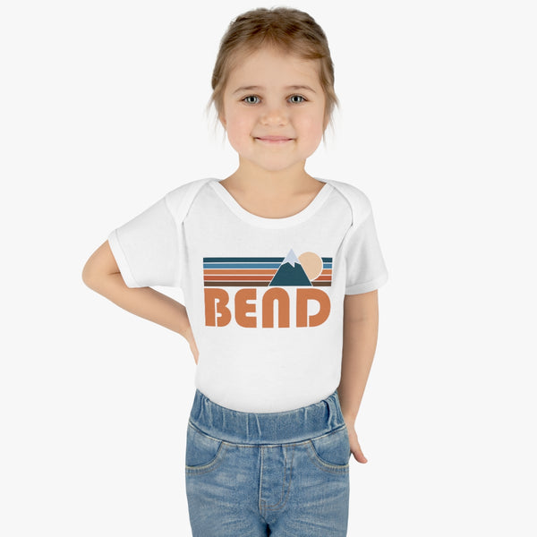 Bend Baby Bodysuit - Retro Mountain Bend, Oregon Baby Bodysuit