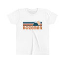 Bozeman Youth T-Shirt - Retro Mountain Montana Kid's TShirt-2
