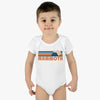 Mammoth Baby Bodysuit - Retro Mountain Mammoth, California Baby Bodysuit