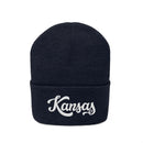Kansas Beanie - Adult Hand Lettered Embroidered Kansas Knit Hat-10