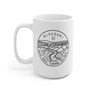 Missouri Mug - State Design White Ceramic Missouri Mug (11oz & 15oz)-1