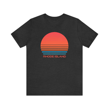 Buy dark-grey-heather Rhode Island T-Shirt - Retro 80s Unisex Rhode Island Shirt