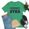 Utah T-Shirt - Retro Mountain Bike Adult Unisex Utah T Shirt