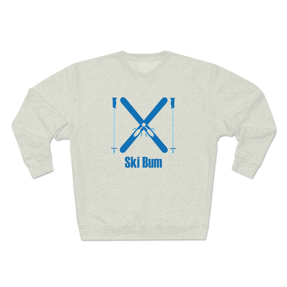 Premium Ski Bum Crewneck Sweatshirt - Retro Unisex Sweatshirt
