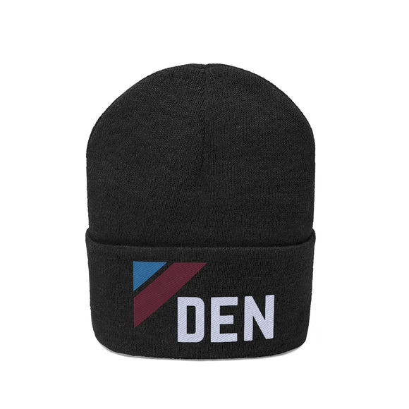 Denver, Colorado Beanie - Adult Embroidered Retro Denver Knit Hat