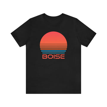 Buy black Boise, Idaho T-Shirt - Retro 80s Unisex Boise Shirt