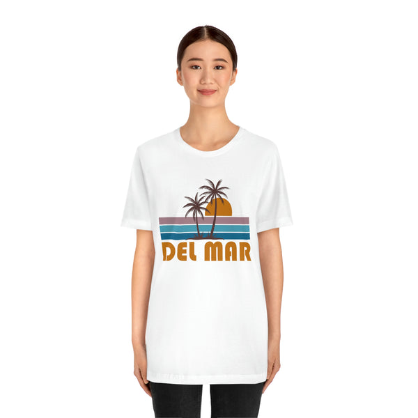 Del Mar, California T-Shirt - Retro Palm Tree Unisex Del Mar Shirt