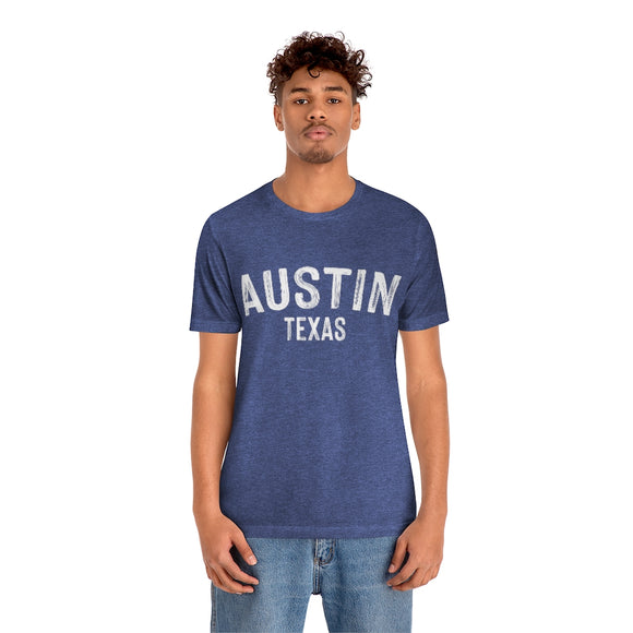 Austin, Texas Shirt - Paint Text Unisex Austin T-Shirt
