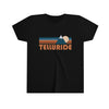 Telluride Youth T-Shirt - Retro Mountain Colorado Kid's TShirt