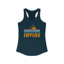 Irvine, California Women's Tank - Retro Palm Tree Women's Racerback Irvine Tank Top-1