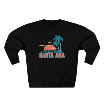 Buy black Premium Santa Ana, California Sweatshirt - Unisex Premium Crewneck Sweatshirt