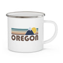 Oregon Camp Mug - Retro Enamel Camping Oregon Mug-3