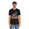 Miami, Florida T-Shirt - Retro Palm Tree & Beach Unisex Miami Shirt