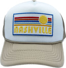 Kids' Nashville, Tennessee Trucker Hat - Retro Sun Snapback Youth Hat-6