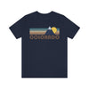 Colorado T-Shirt - Retro Mountain v2 Unisex Colorado Shirt