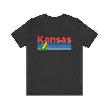 Kansas T-Shirt - Retro Corn Unisex Kansas Shirt