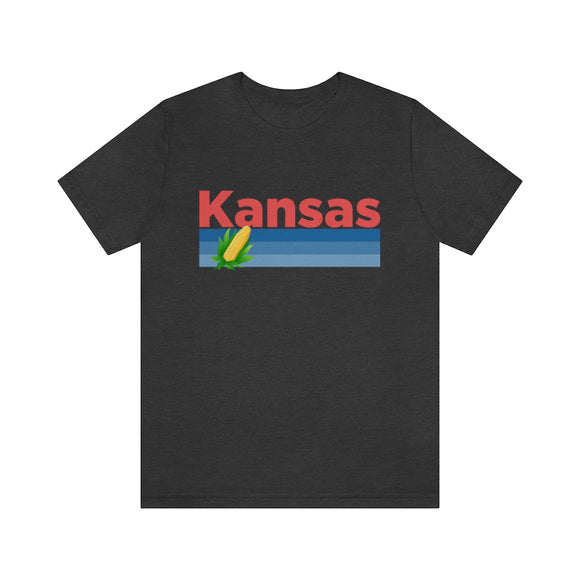 Kansas T-Shirt - Retro Corn Unisex Kansas Shirt
