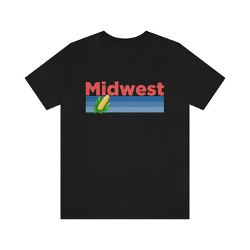 Buy black Midwest T-Shirt - Retro Corn Unisex Midwest Shirt
