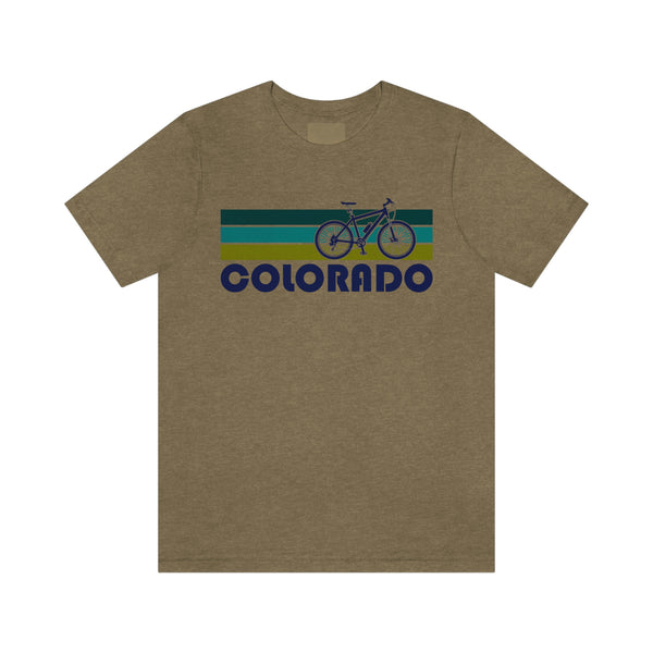 Colorado T-Shirt - Retro Mountain Bike Adult Unisex Colorado T Shirt